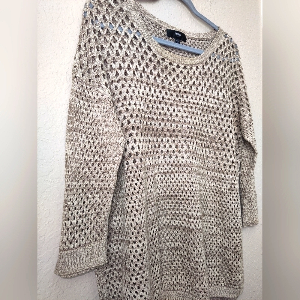 Mossimo Crochet Mid sleeves Top XL - Picture 5 of 8